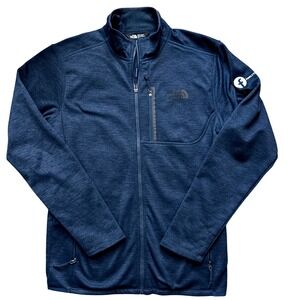 The North Face Mens  Full Zip Fleece Jacket Navy Blue Small FF22